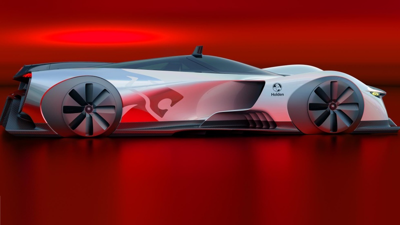 Illustration for article titled The Holden Time Attack Concept Racer Is a 1,340 HP Cry for Help